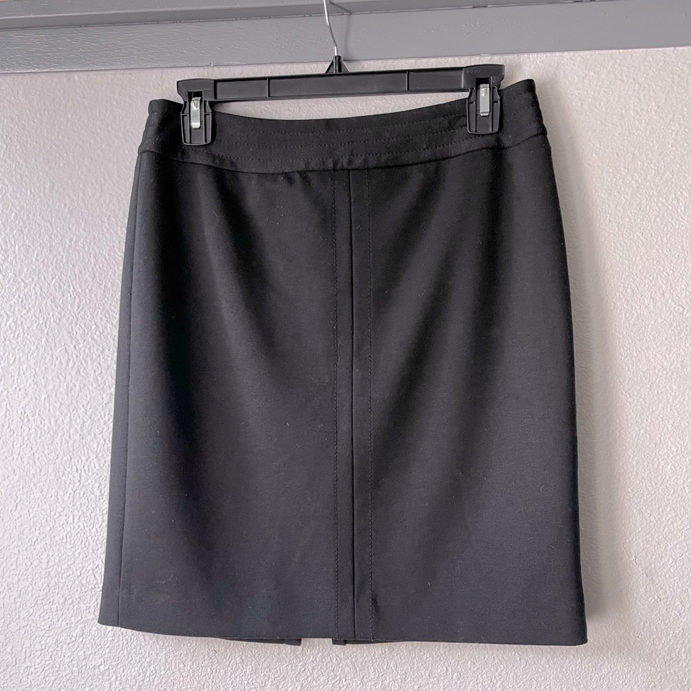 Loft Black Skirt back zip sz. 4P